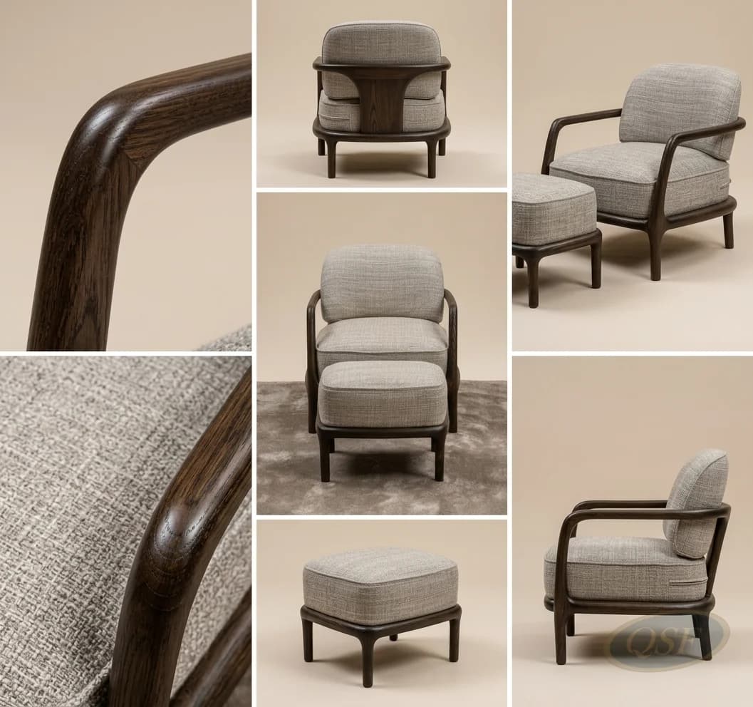 The Sora Sculpted Lounge Chair