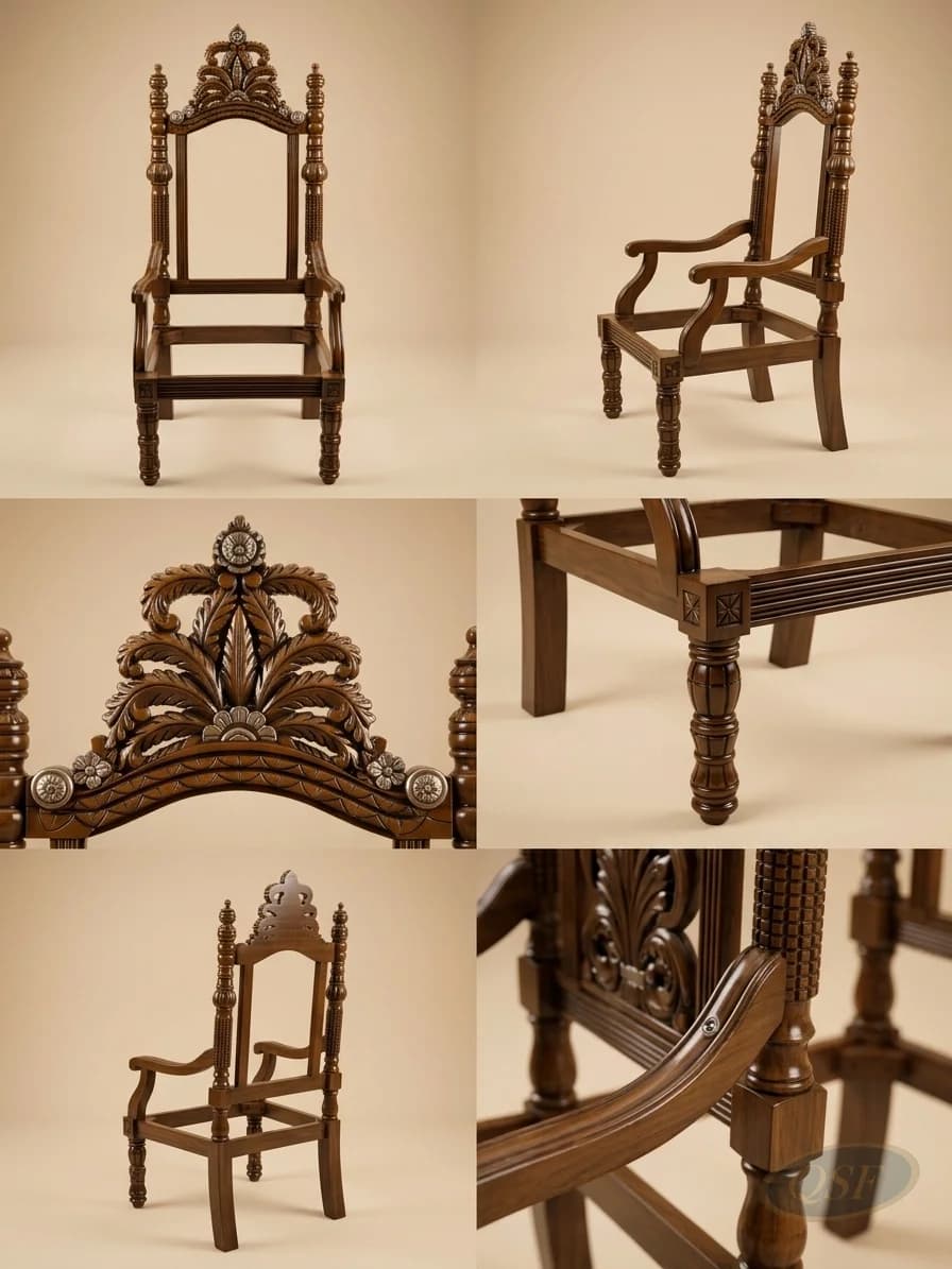 The Sovereign Regal Carved Armchair