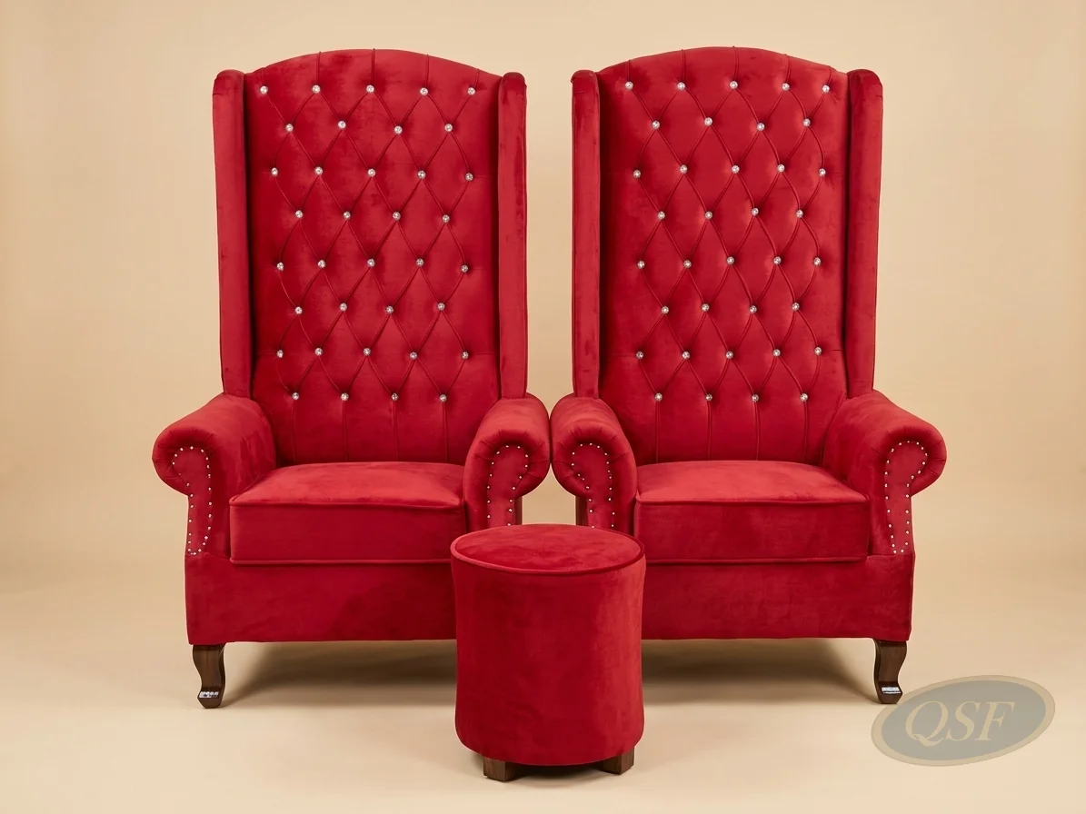 The Sovereign Crimson Velvet Throne