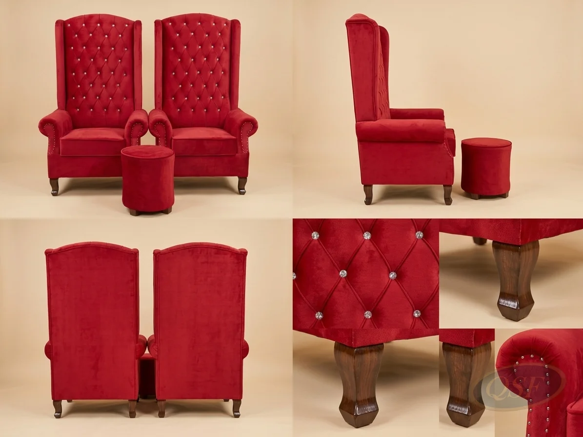 The Sovereign Crimson Velvet Throne