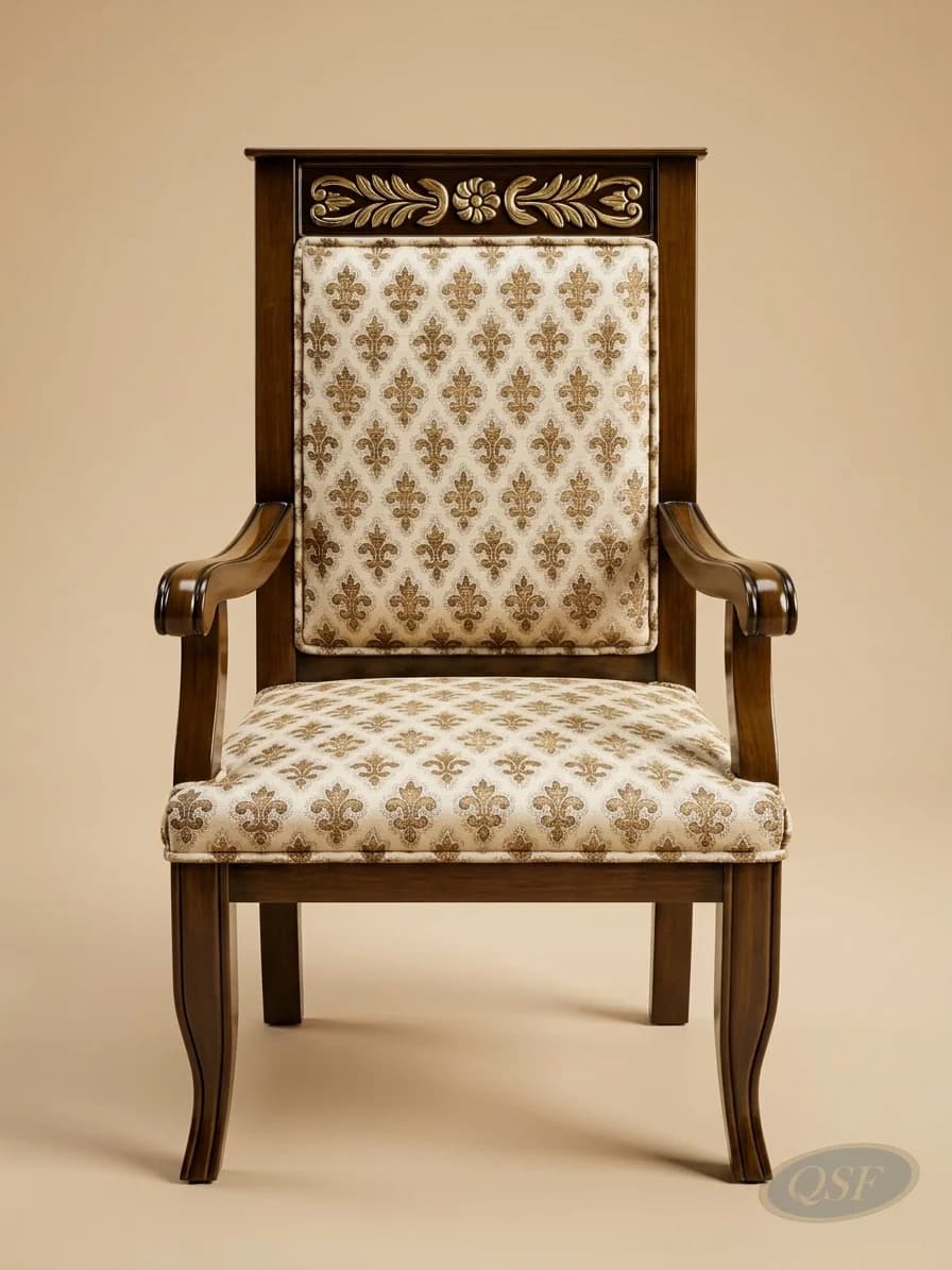 The Sovereign Fleur Carved Armchair