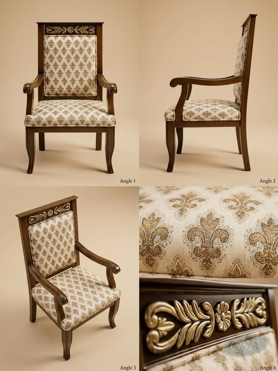 The Sovereign Fleur Carved Armchair