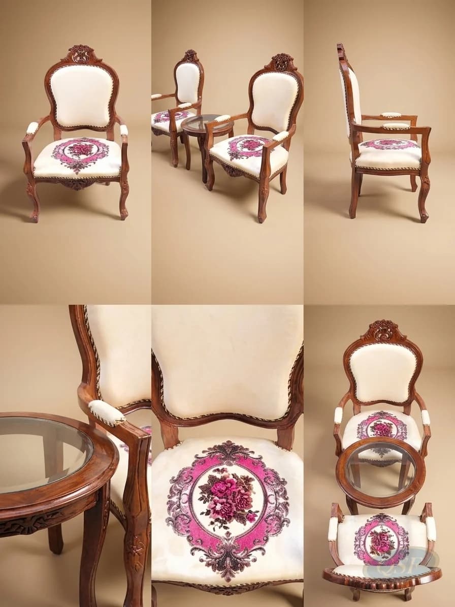 Victorian Rosewood Medallion Armchair