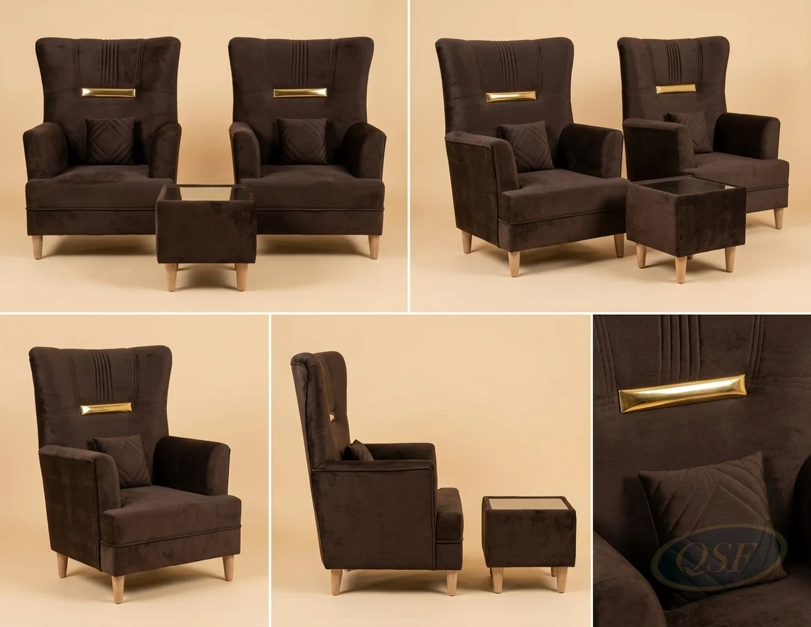The Sovereign Chocolate Velvet Armchair
