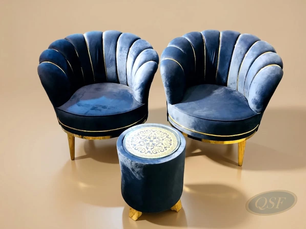The Aurelia Velvet Shell Armchair