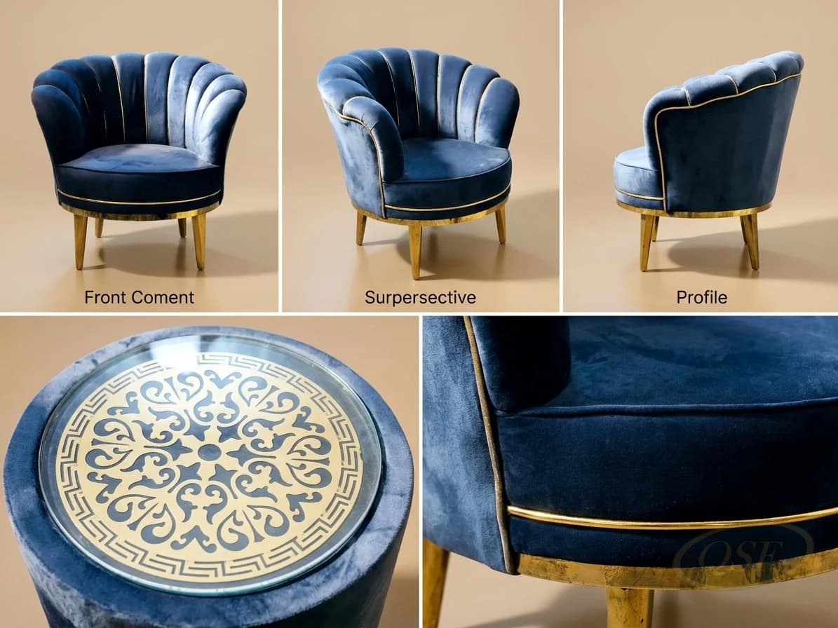 The Aurelia Velvet Shell Armchair