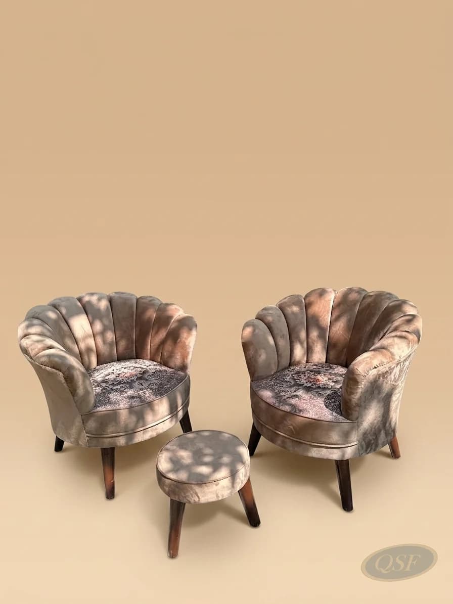 The Aurelia Scalloped Velvet Chair
