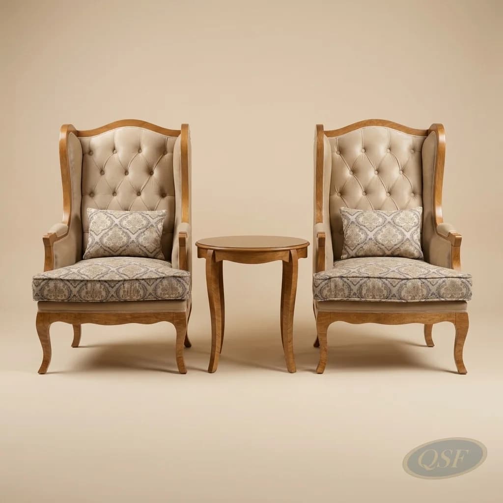 The Aurelia Tufted Wing Chair