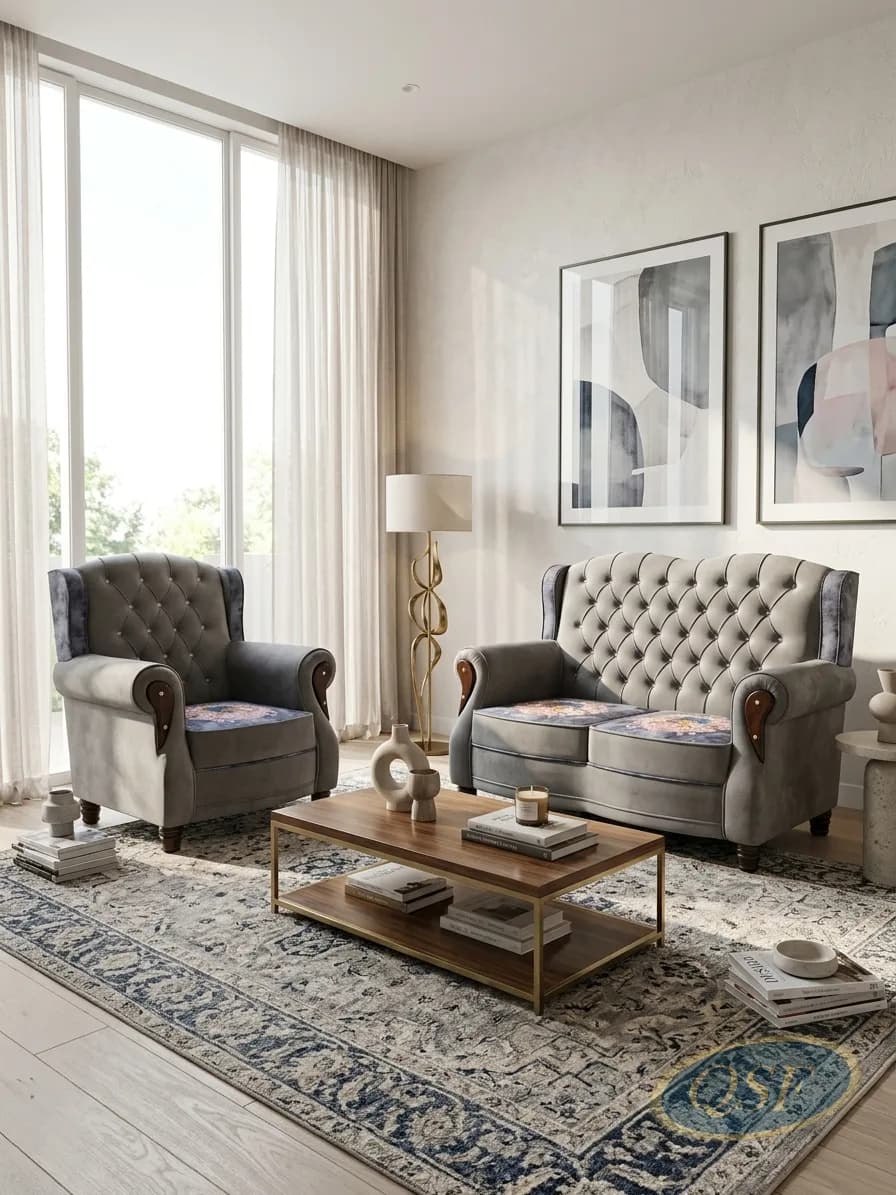 Titanium Frame Modern Sofa Edition 2