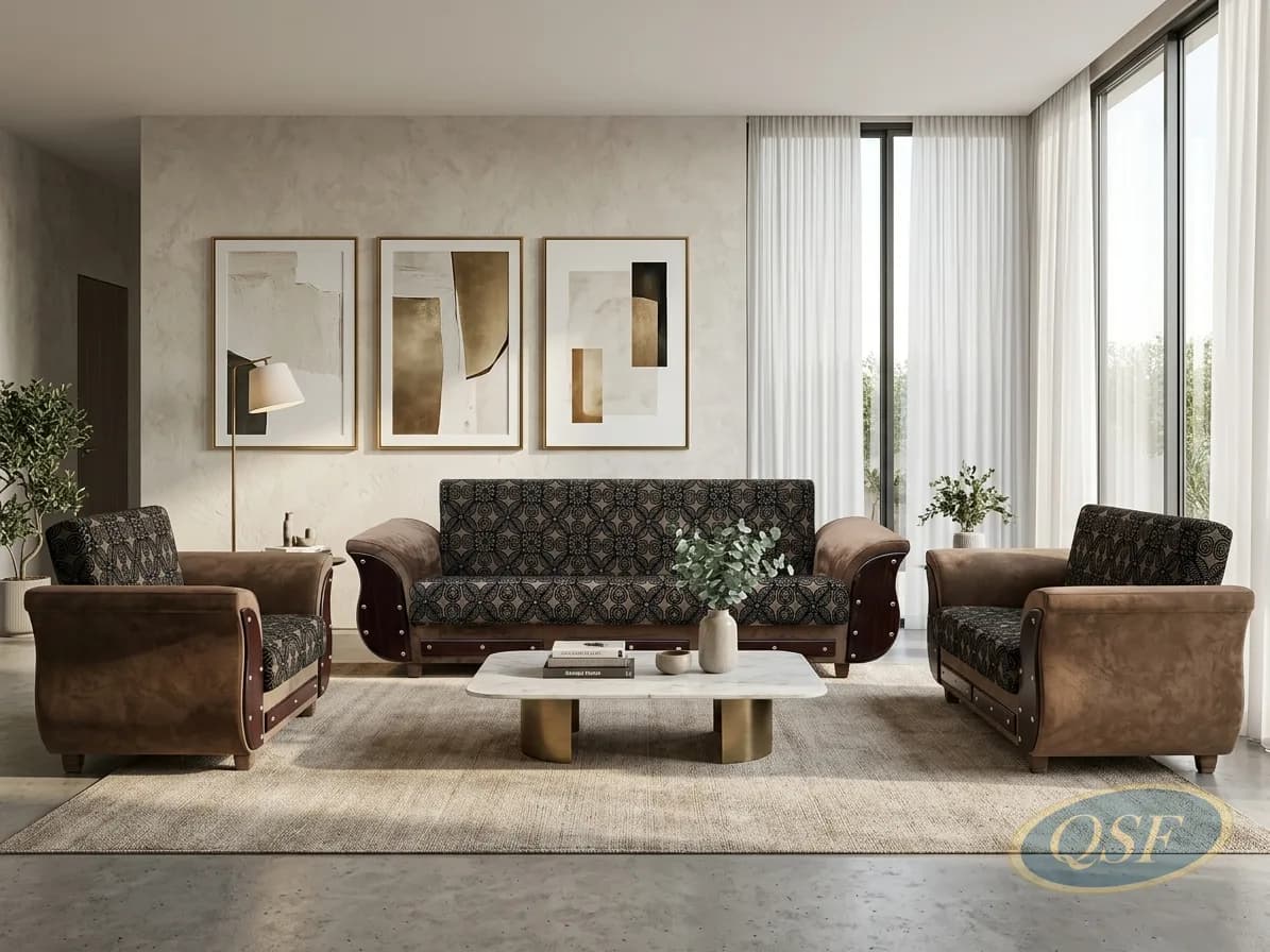 Rustic Oak Frame Sofa Edition 2
