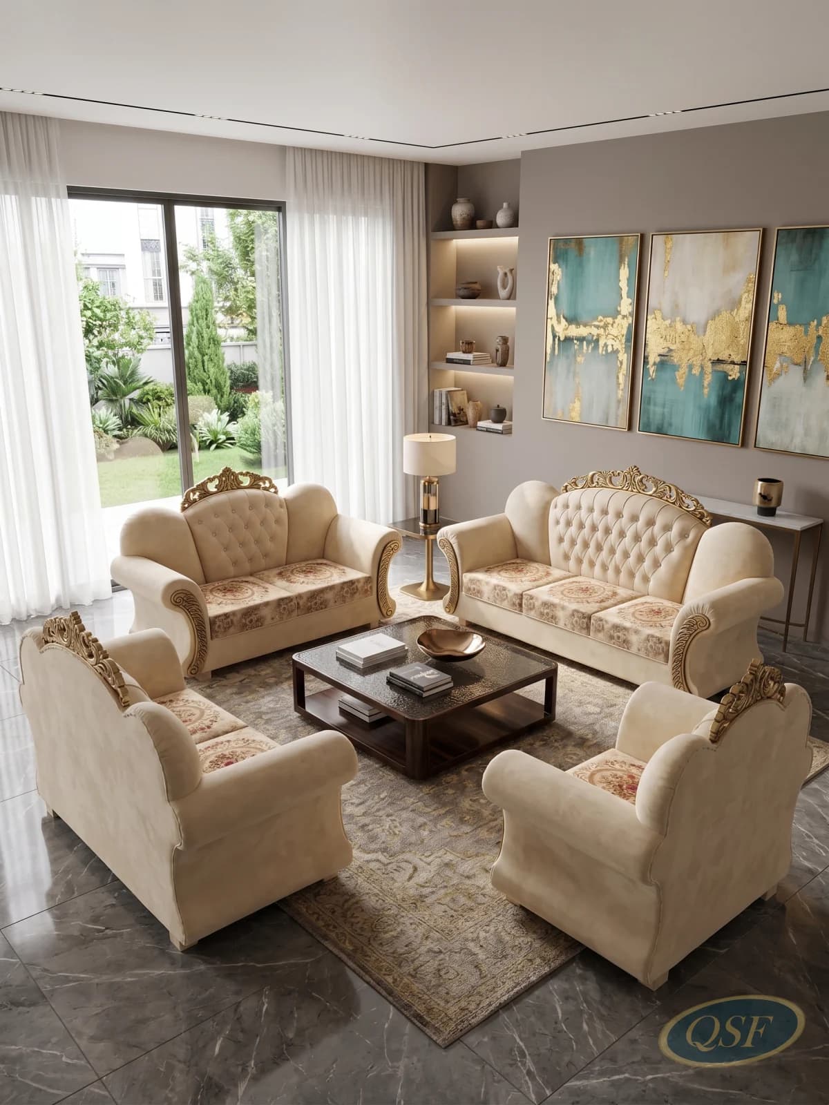 Mustard Yellow Accent Sofa