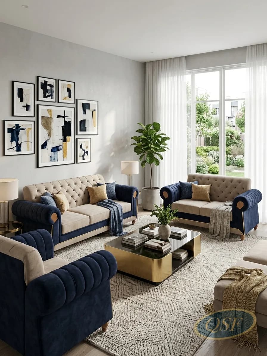 Noble Scrollarm Classic Sofa