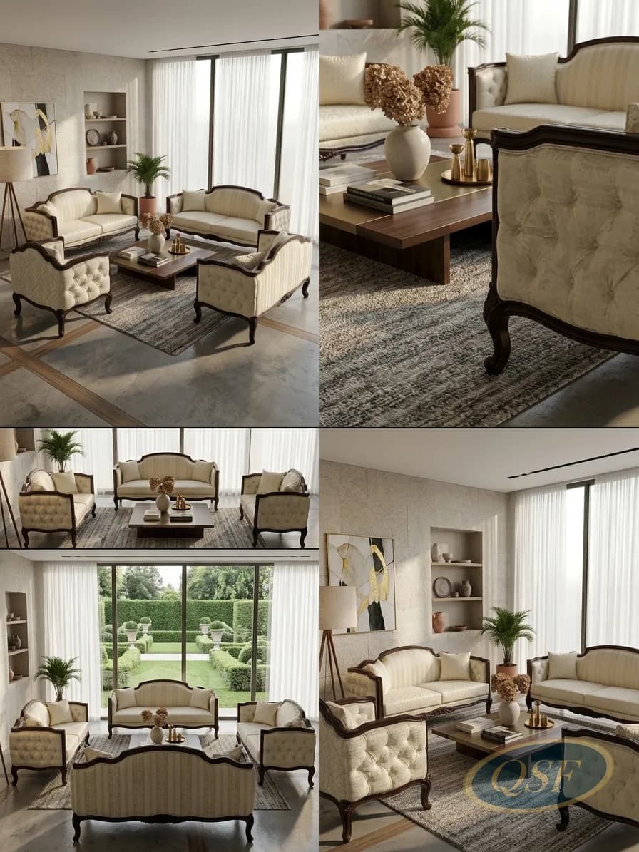 Serene Linen Slipcovered Sofa - View 2
