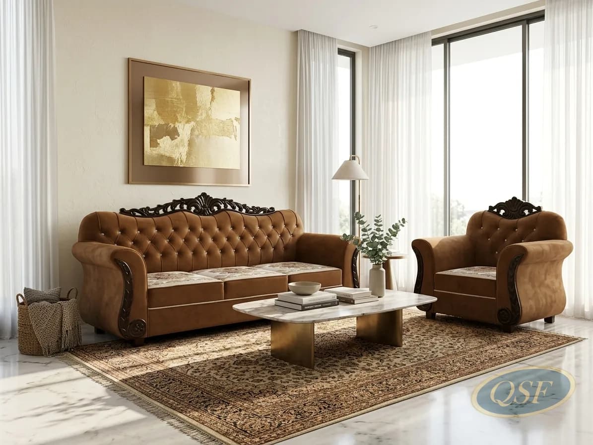 Rust Orange Boho Sofa Edition 2