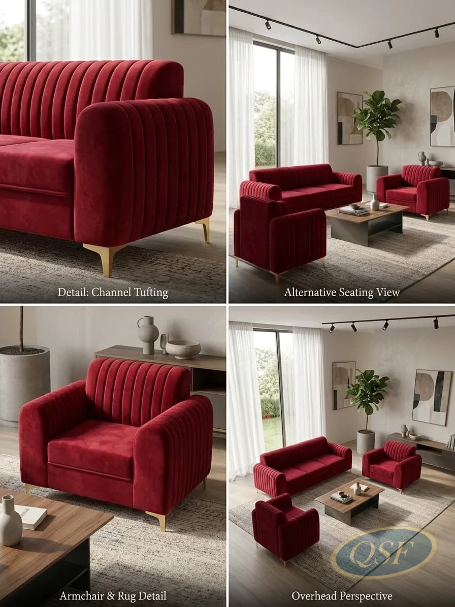 The Opulence Chaise Lounge Sofa - View 2