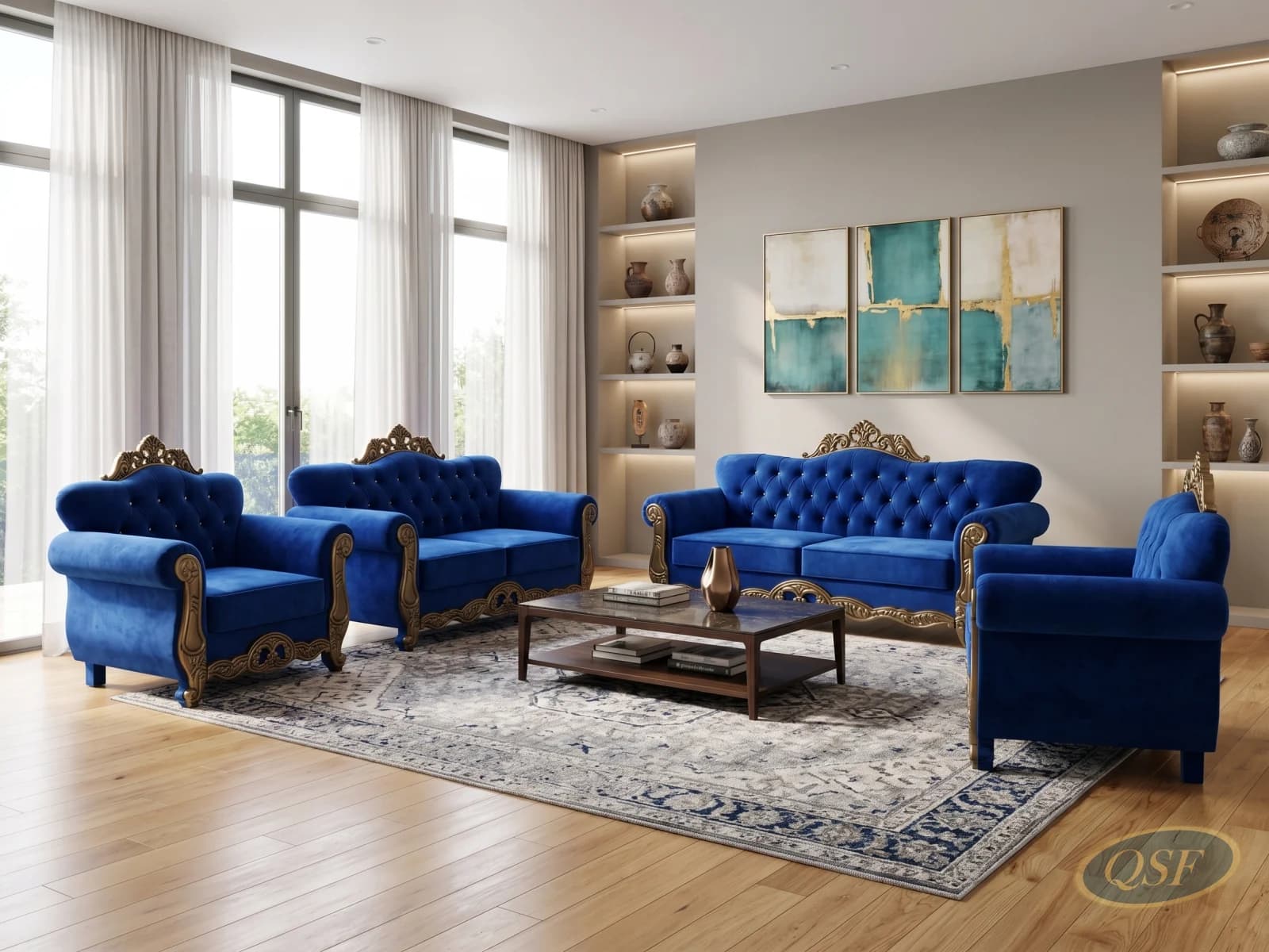 The Phoenix Red Statement Sofa