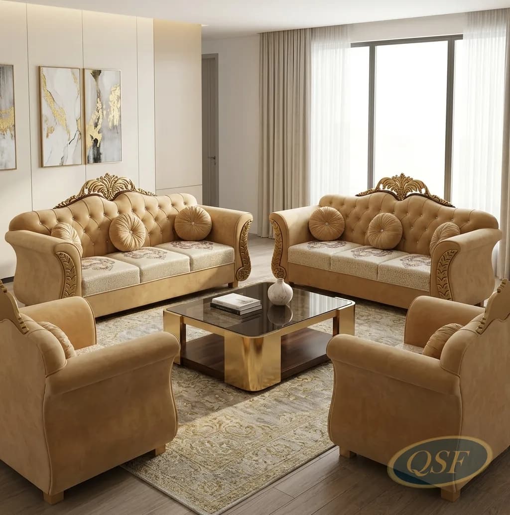 The Baroque Gilded Sofa