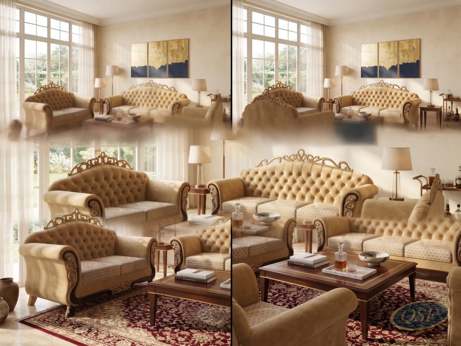 Emerald Green Luxe Sofa - View 2