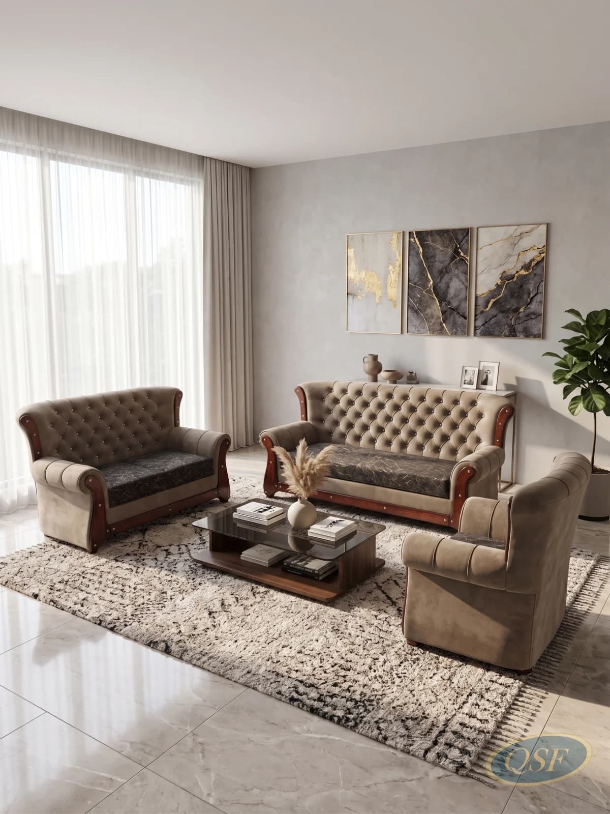 Artisan Hand-Carved Sofa Edition 2