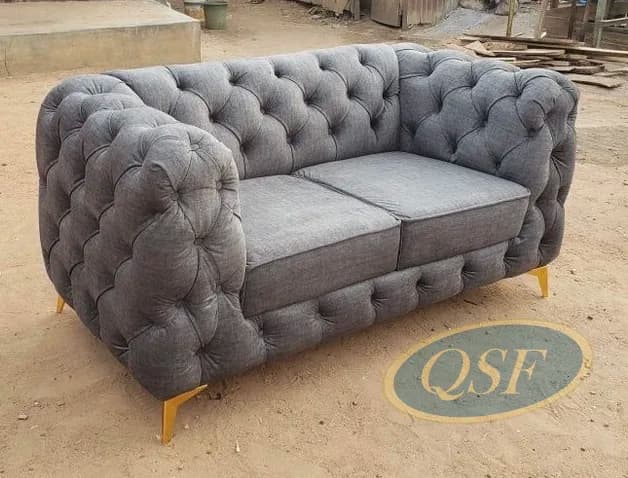 Apricot Linen Summer Loveseat Edition 2