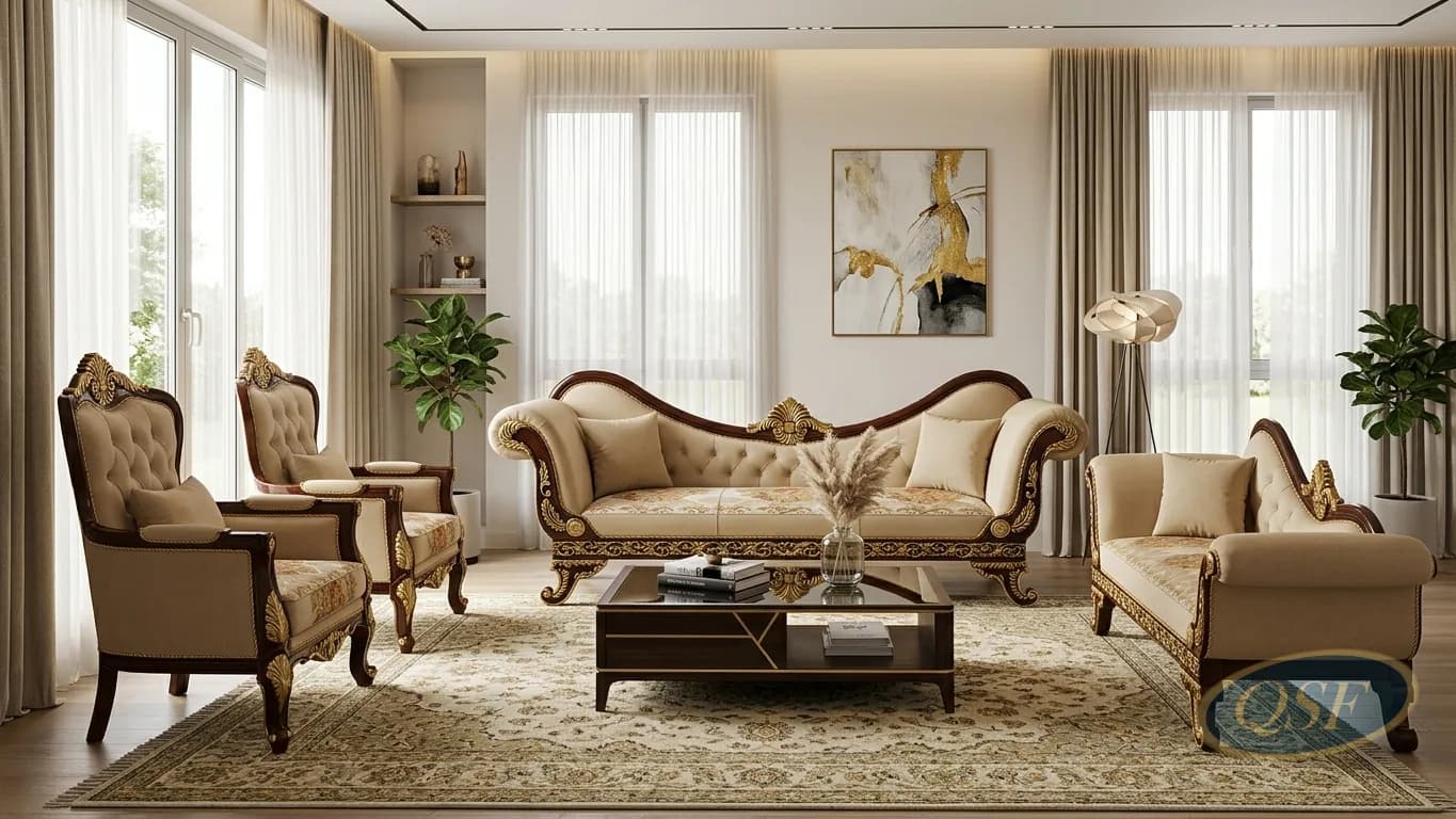 The Versailles Gold-Accent Sofa Edition 2