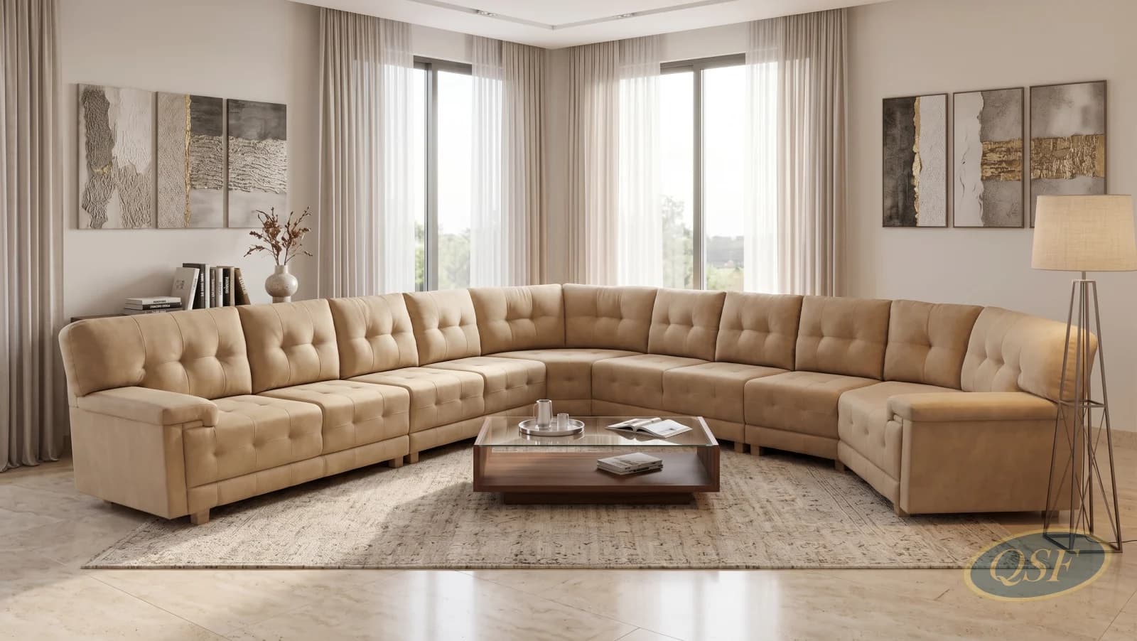Pearl White Bridal Sofa