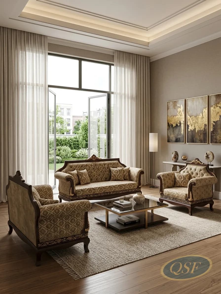 Burgundy Leather Captain Sofa