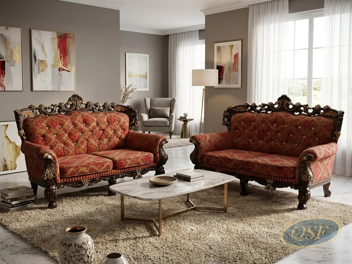 Mocha Microfiber Family Sofa