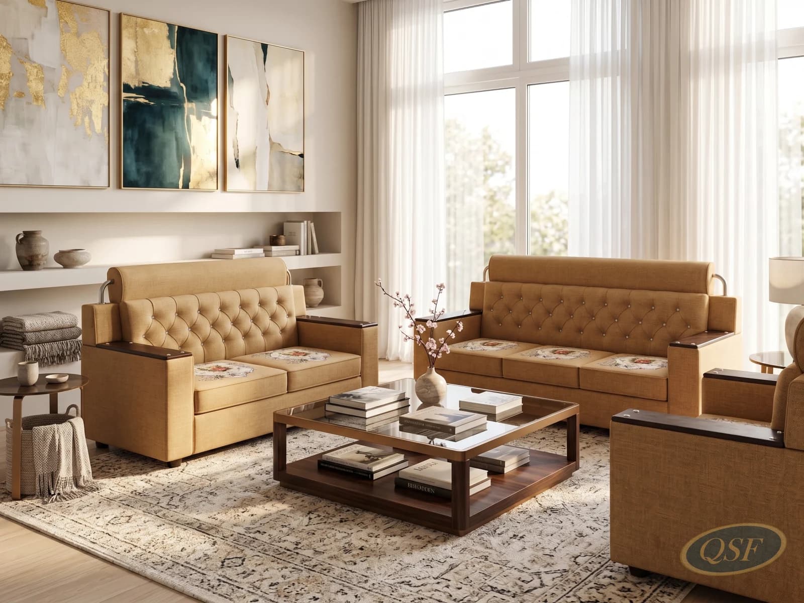 The Kensington Scroll Sofa